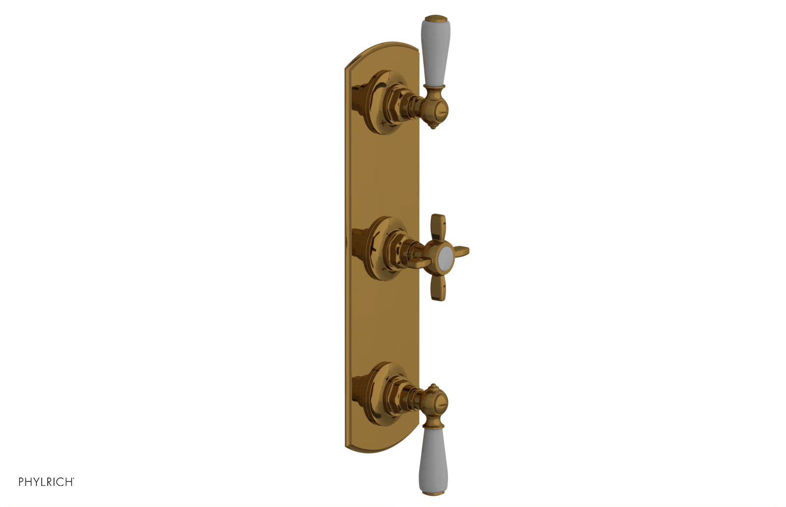 Jamestown Thermostatic Shower Valve with Dual Volume Control - Grey Accents (Model 4-740) for Bathroom & Spa Renovation