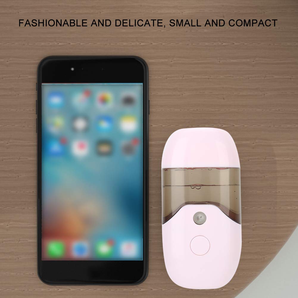 50ml USB Facial Mister - Portable Handheld Face Steamer & Hydrating Sprayer for Skin Care, Makeup Setting & Pore Cleaning | Perfect for Office, Travel & Home Beauty Routine