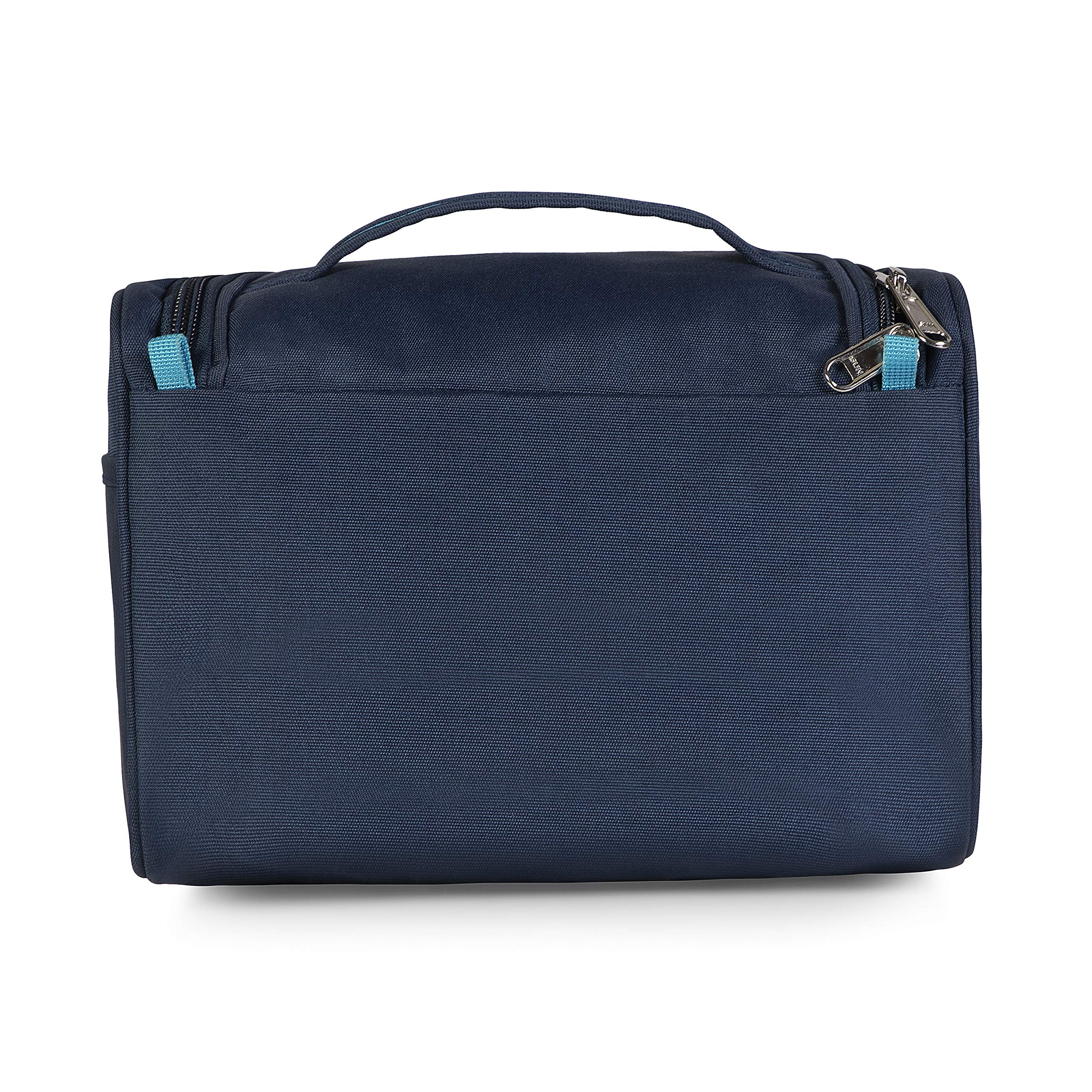 Waterproof Cosmetic Organizer Bag for Women - Travel Makeup Pouch with Zipper for Cosmetics, Brushes & Accessories | Portable Toiletry Bag for Travel, Gym & Daily Use (Blue)