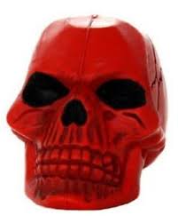 Durable Rubber Skull Dog Chew Toy for Small Dogs - Tough Chew Toy for Aggressive Chewers, Puppy Teething Relief - Perfect for Indoor & Outdoor Playtime