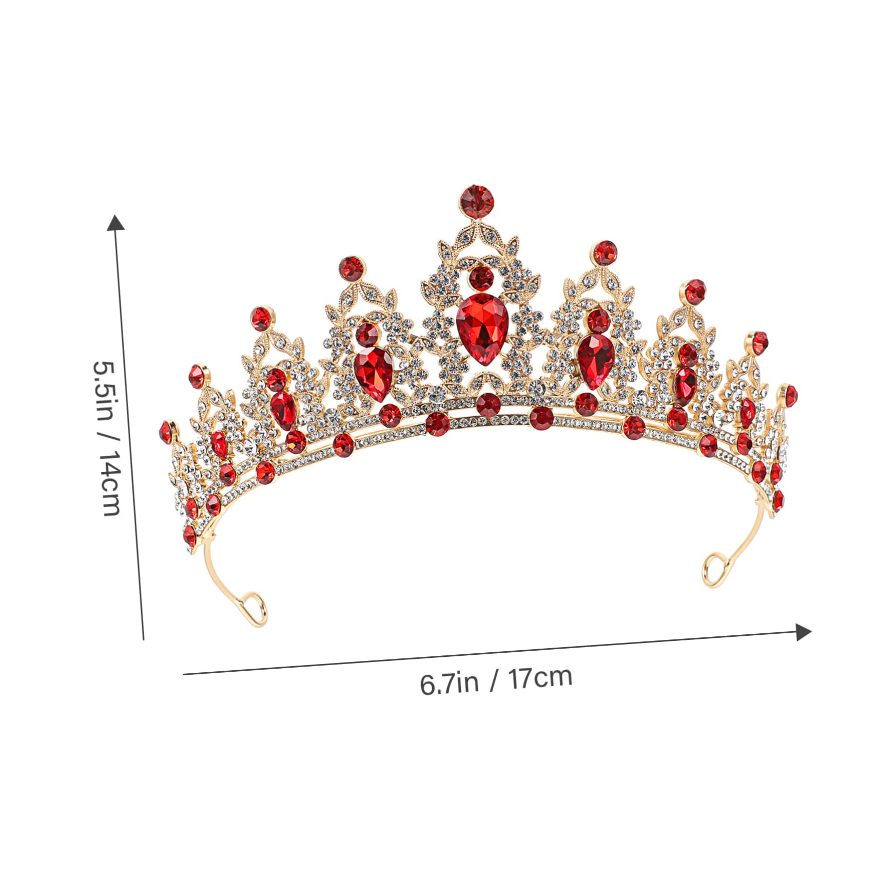 Vintage Rhinestone Bridal Tiara Headpiece for Wedding & Bride Hair