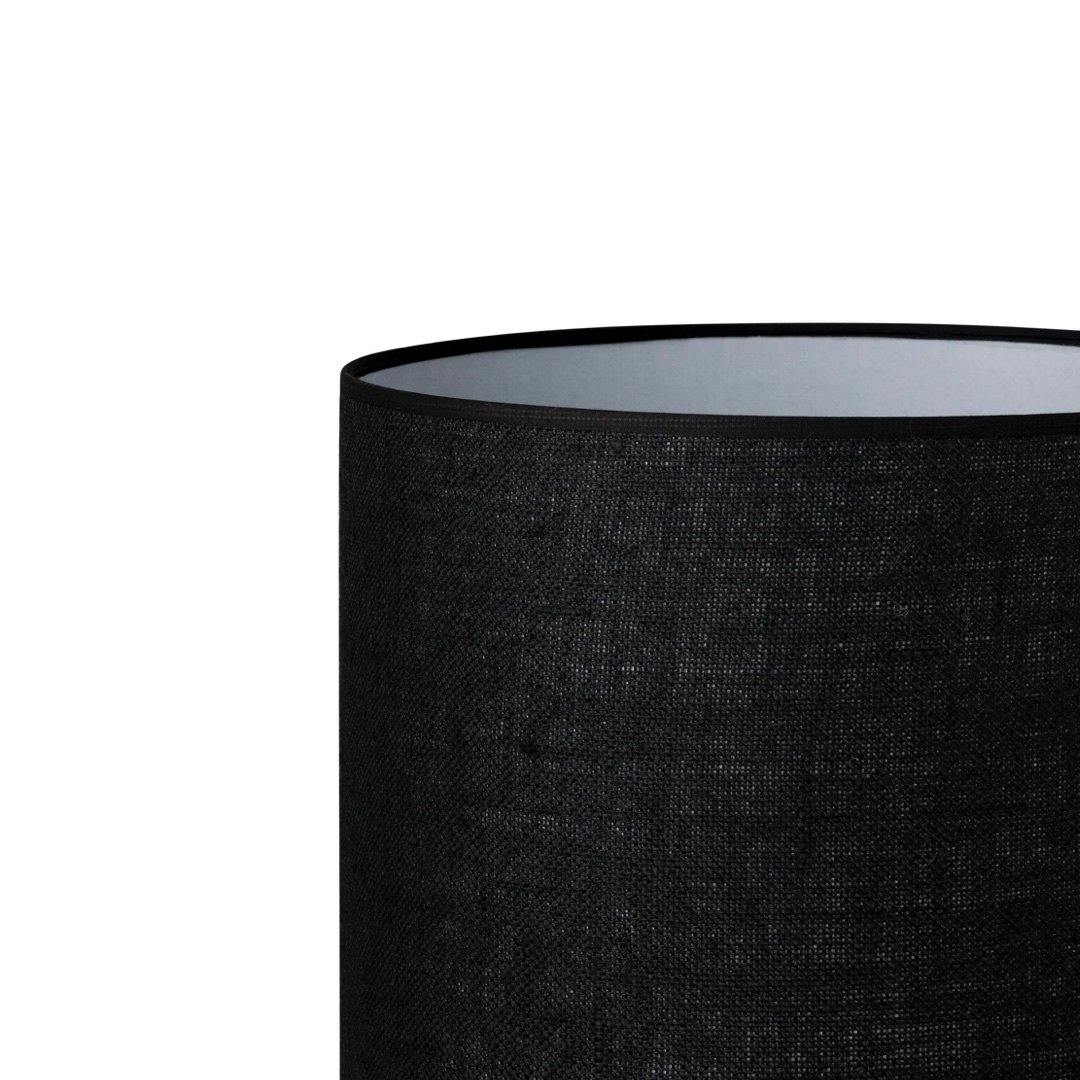 18.18.14 Inch Cylinder Lamp Shade - Black Hessian Fabric for Table Lamps, Floor Lamps & Home Decor | Perfect for Living Room, Bedroom & Office Lighting