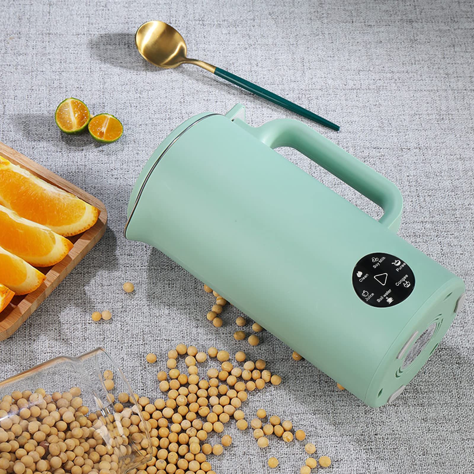 HUIOP Multifunction 350mL Soymilk Maker with Stainless Steel Blade - Juicer, Rice Cooker & Baby Food Maker for Healthy Breakfast & Homemade Soy Milk | Perfect for Kitchen, Office & Baby Nutrition