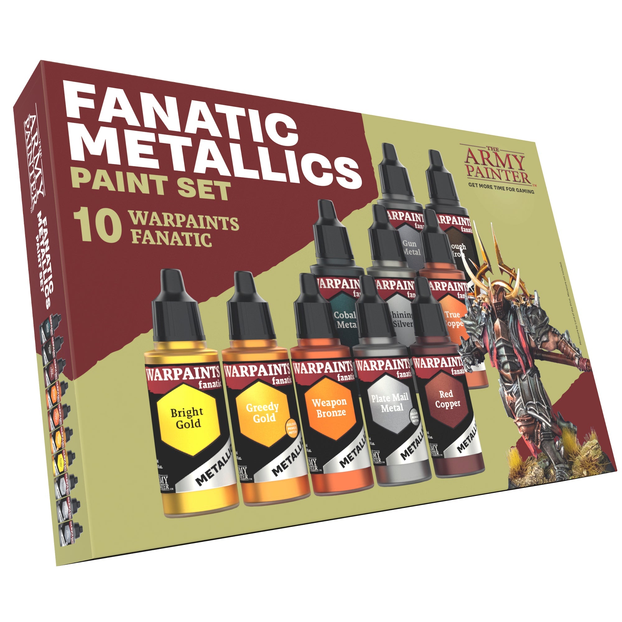 Warpaints Fanatic: Premium Metallic Paint Set for Miniatures & Models - Perfect for Warhammer, D&D, and Cosplay