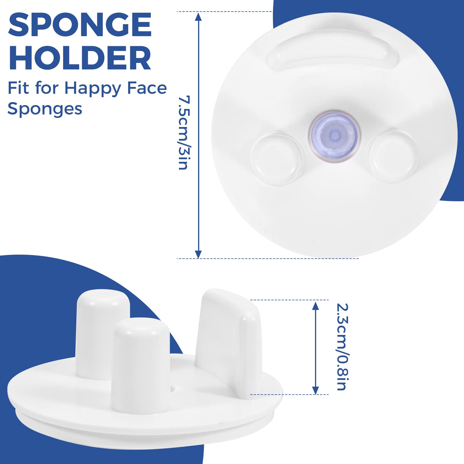 Non-Slip Suction Cup Scrub Sponge Holder for Kitchen Sink - Rustproof Sponge Caddy Organizer with Drain Holes (1 Pack) - Perfect for Dishwashing, Countertop Cleaning & Bathroom Organization