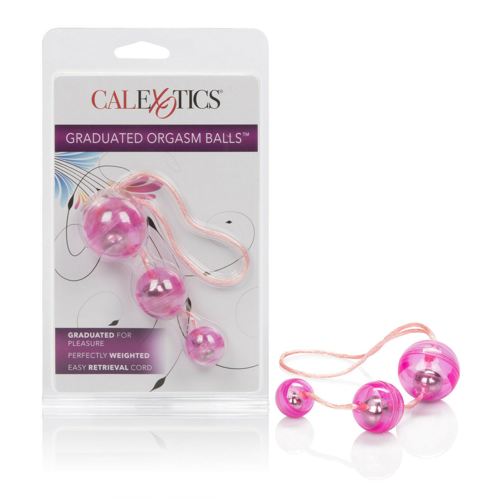 Kegel Graduated Orgasm Balls for Women - Pink Vaginal Weights Set for Pelvic Floor Exercise & Intimate Fitness - Perfect for Postpartum Recovery & Sexual Wellness