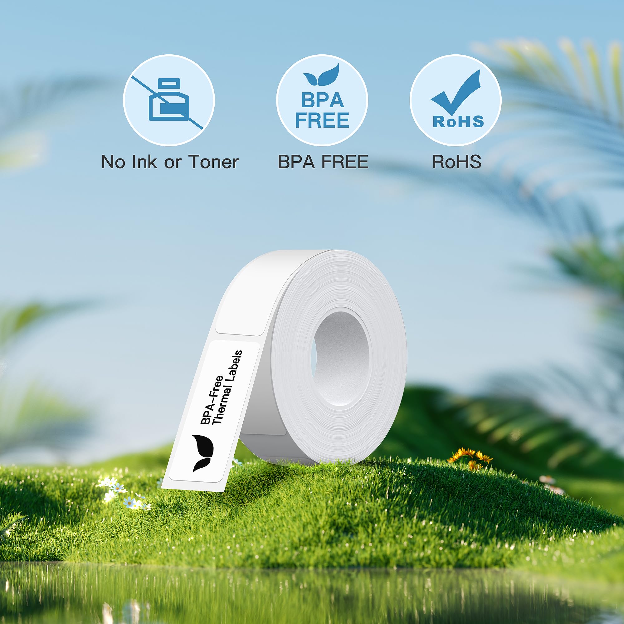 POLONO P31S Label Maker Tape Refill - 15x40mm (0.59