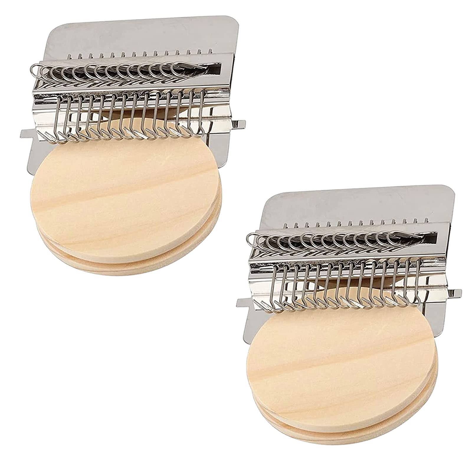 2PCS DIY Wooden Darning Machine Wavy Weaving Tool - 14 Needle Multifunctional Cloth Mender for Clothes & Jeans Repair | Perfect for Home Sewing, Fabric Restoration & DIY Crafts