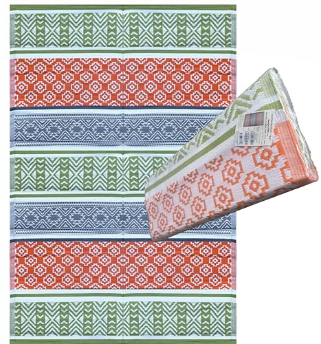 Grey, Green, Orange