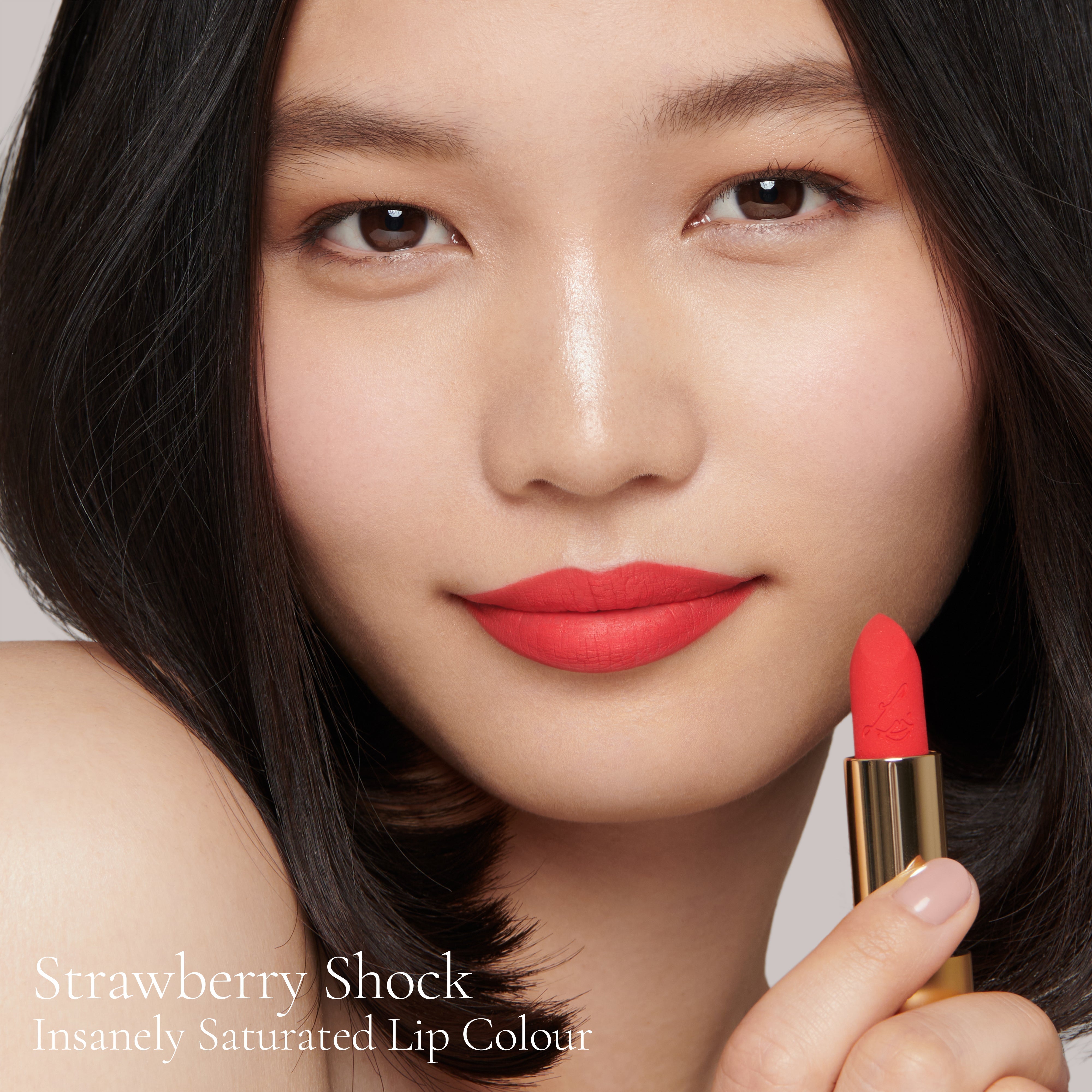 Strawberry Shock Lipstick - Highly Pigmented Matte Lip Color for Long Lasting Wear | Perfect for Parties, Date Nights & Everyday Makeup Looks