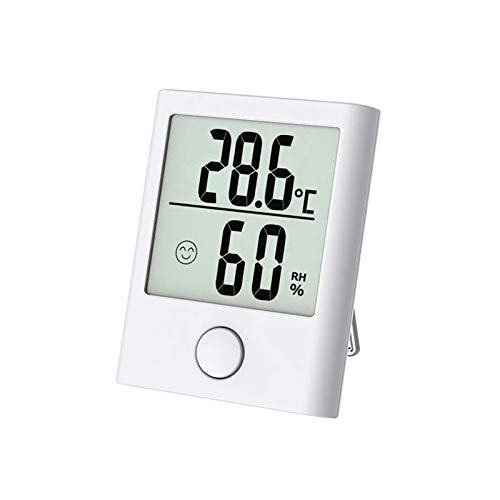 **Accurate Digital Hygrometer & Indoor Thermometer - Mini Humidity Meter with Fast 3s Refresh for Home, Office, Nursery - White | Monitor Room Climate for Comfort & Health**