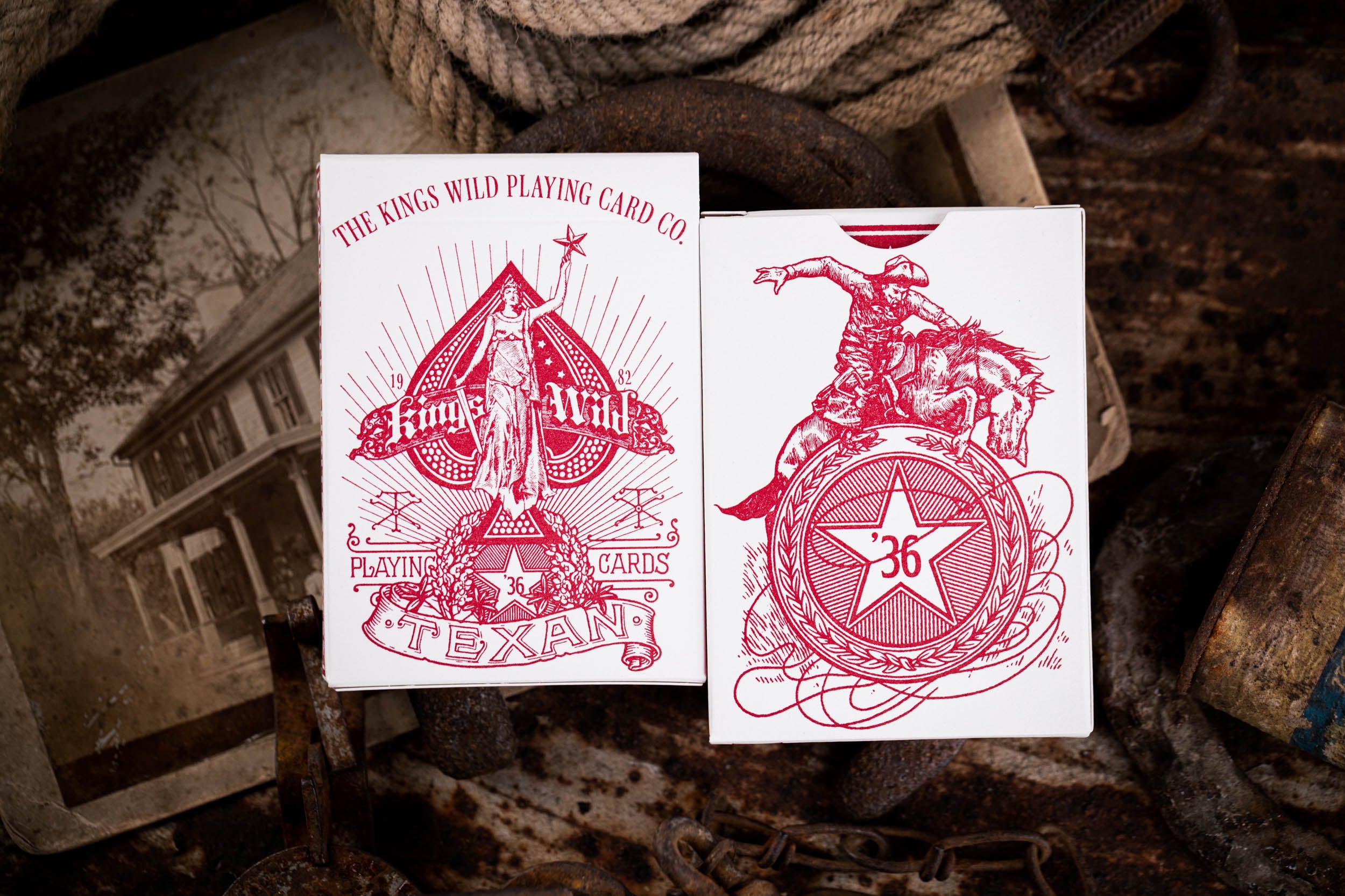 Premium TEXAN '36 Luxury Playing Cards - Elegant Deck for Poker, Blackjack, and Casino Games - Perfect for Game Nights, Gifts, and Collectors