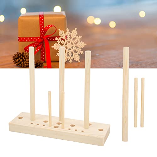Professional Wooden Bow Maker Tool Kit for Ribbon Wreaths & Crafts - Multi-Size Double-Sided Bow Maker for Small, Baby, Mesh & Large Ribbons - Perfect for DIY Gift Wrapping, Holiday Decorations & Craft Projects