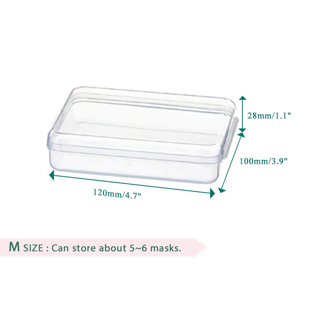 Reusable Portable Mask Storage Case - Multi-Purpose Clips for Dust Masks & Recyclable Face Coverings | Perfect for Travel, Office & Daily Protection