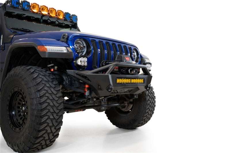 Addictive Desert Designs 18-23 Jeep Gladiator & Wrangler JT/JL Stealth Fighter Front Bumper - Heavy Duty Off-Road Protection for Rock Crawling & Trail Adventures