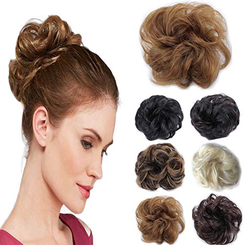 Premium Synthetic Fiber Hair Bun Donut - Seamless Hairpiece for Updos & Formal Hairstyles - Perfect for Weddings, Prom & Everyday Elegance