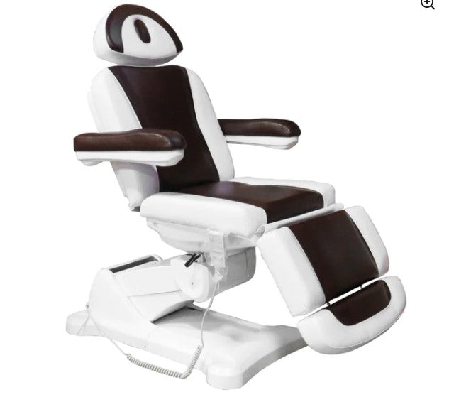 Greenlife 4-Motor Electric Massage Chair Bed with Swivel Base - All Black, White or Two-Tone Colors - Perfect for Home Spa, Physical Therapy & Relaxation (Model 10794X)