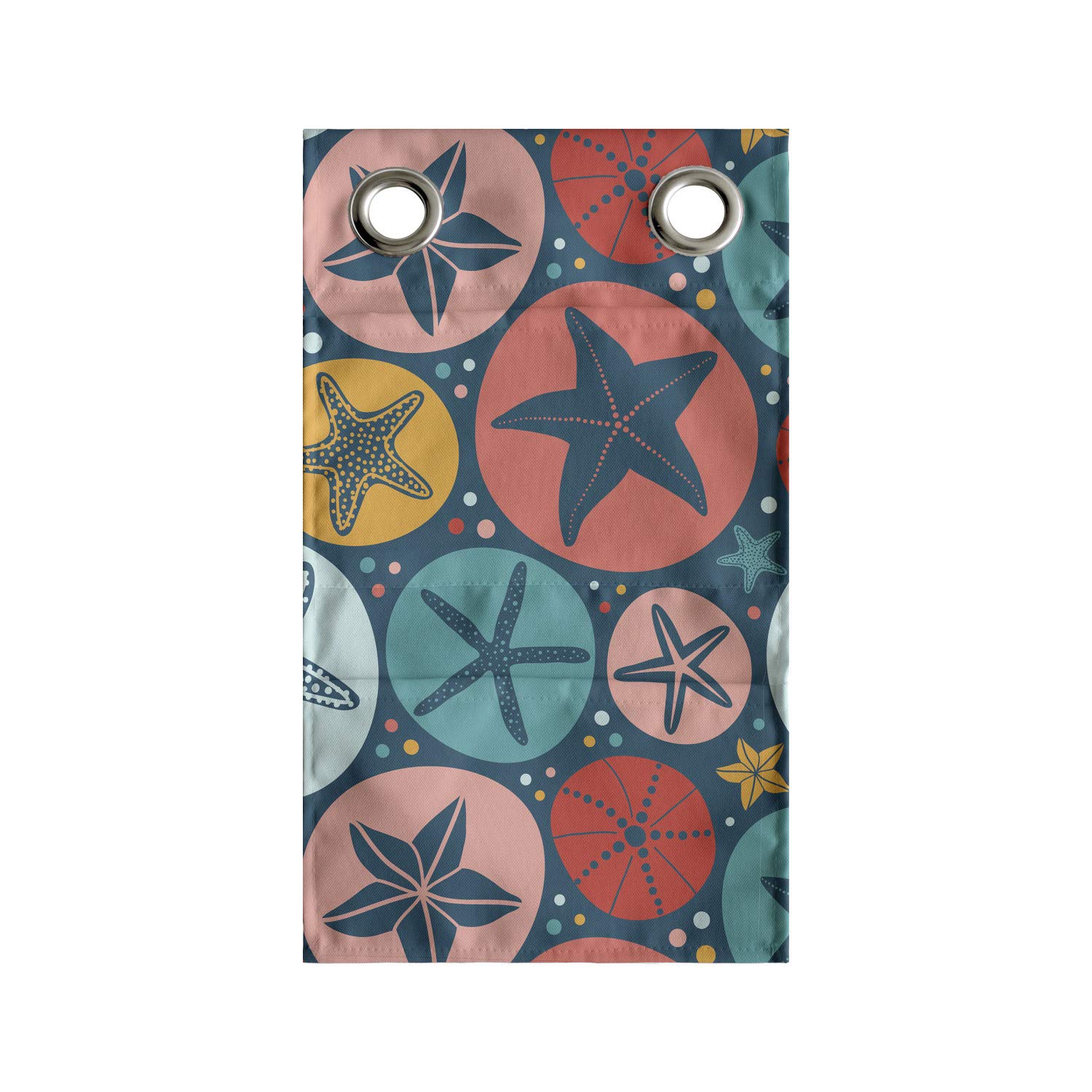 Ambesonne Underwater Hanging Organizer with Pockets - Deep Ocean Starfish & Bubbles Print - 9