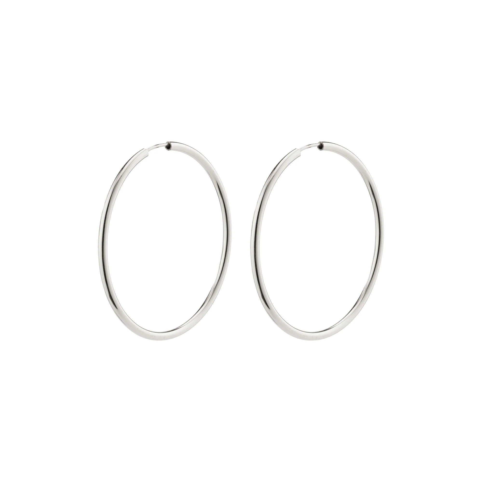 Pilgram April Medium Hoops Earrings - 14K Gold Plated or Sterling Silver - Elegant Everyday Jewelry for Women, Perfect for Work, Date Night & Special Occasions