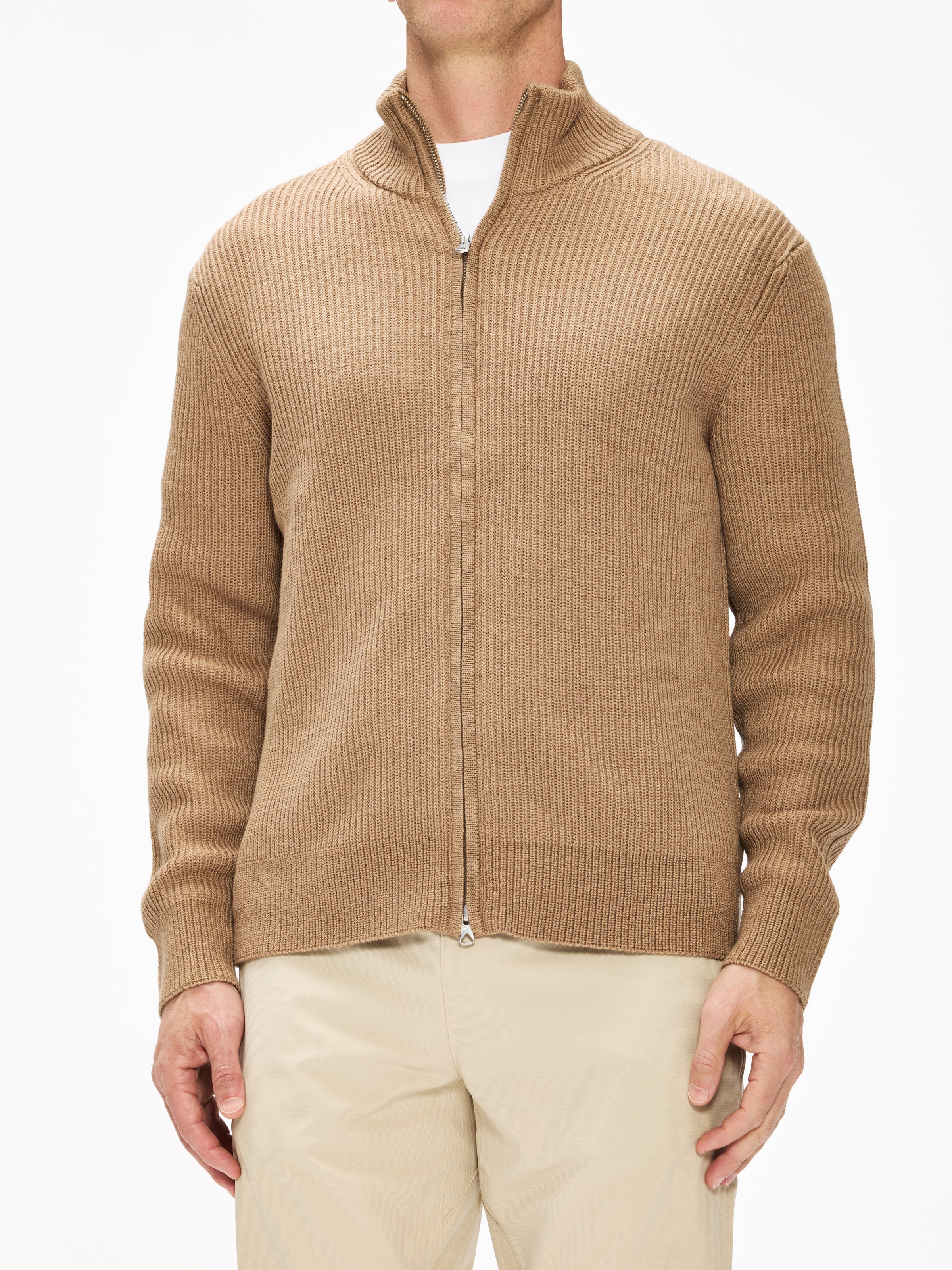 Reigning Champ Merino Rib Vinnie Track Jacket - Premium Wool Blend Athletic Zip-Up for Men - Perfect for Gym, Running & Casual Wear