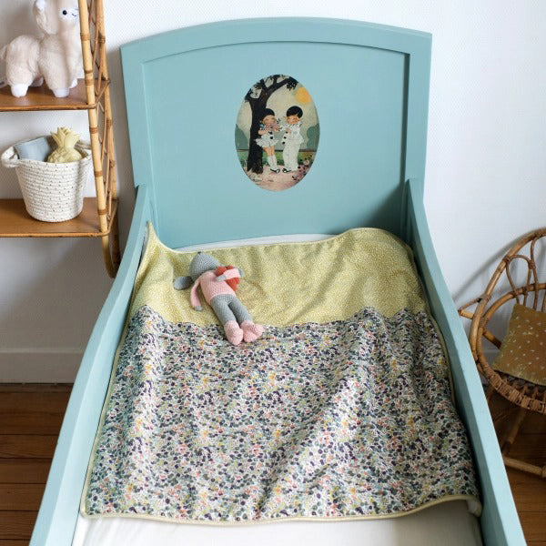 Barnabe Loves Coffee Baby Blanket - Soft & Cozy Infant Swaddle Blanket for Newborns & Toddlers - Perfect for Nursery, Stroller, and Bedtime Snuggles