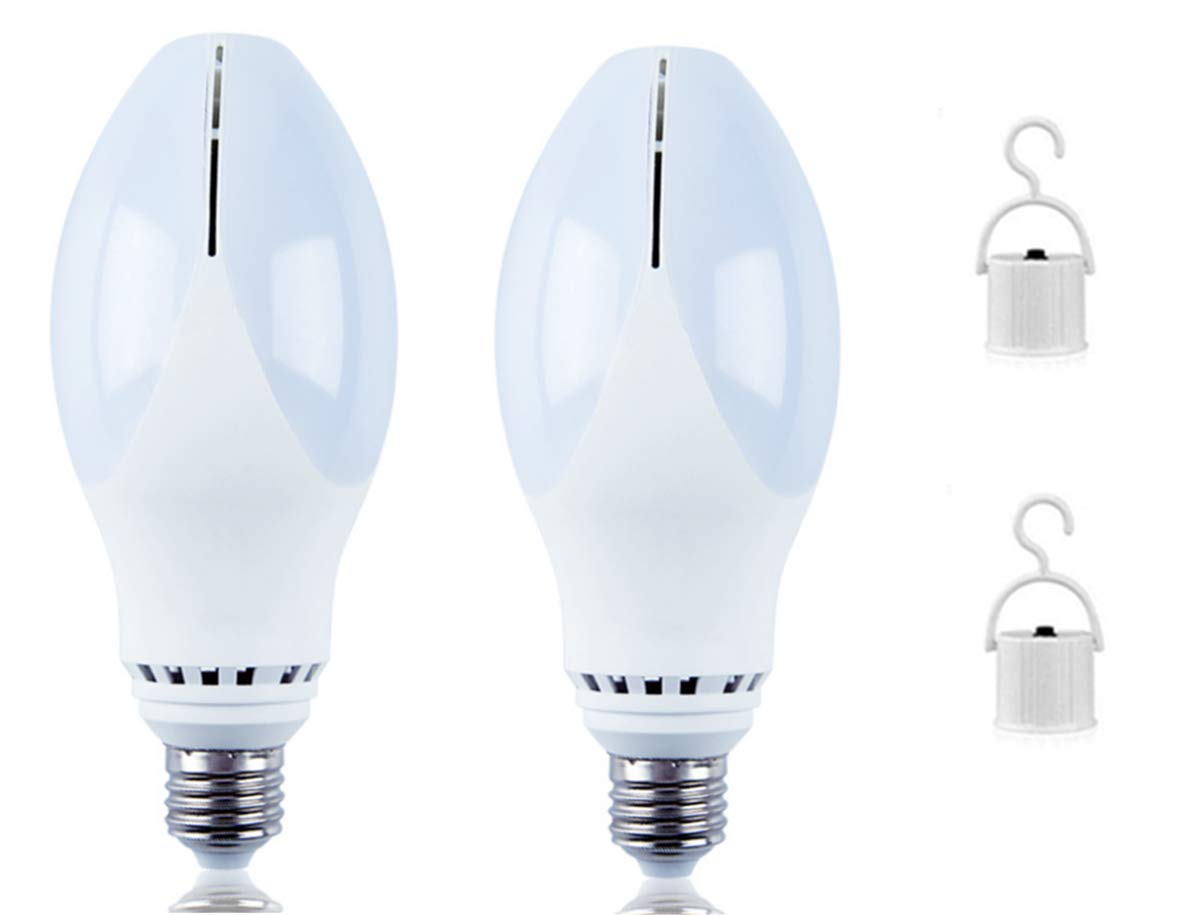 Rechargeable Emergency LED Light Bulbs 24W - 2 Pack with 90 LED 2835 SMD, Battery Backup & Motion Sensor - Perfect for Power Outages, Home Safety, Camping & Outdoor Adventures