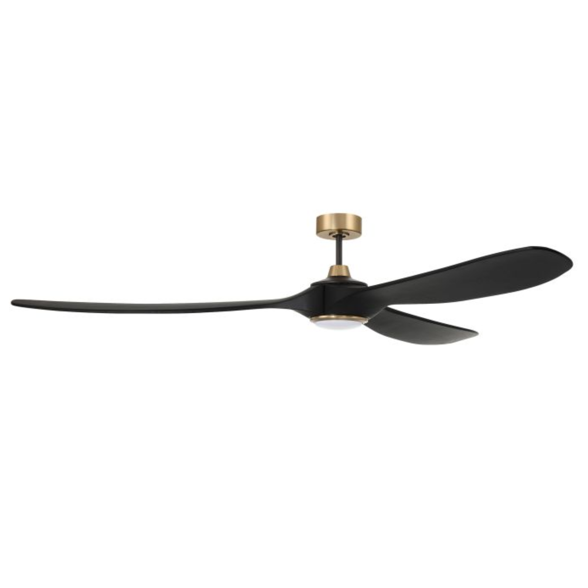 Flat Black/Satin Brass w/ Flat Black Blades - EVY72FBSB3