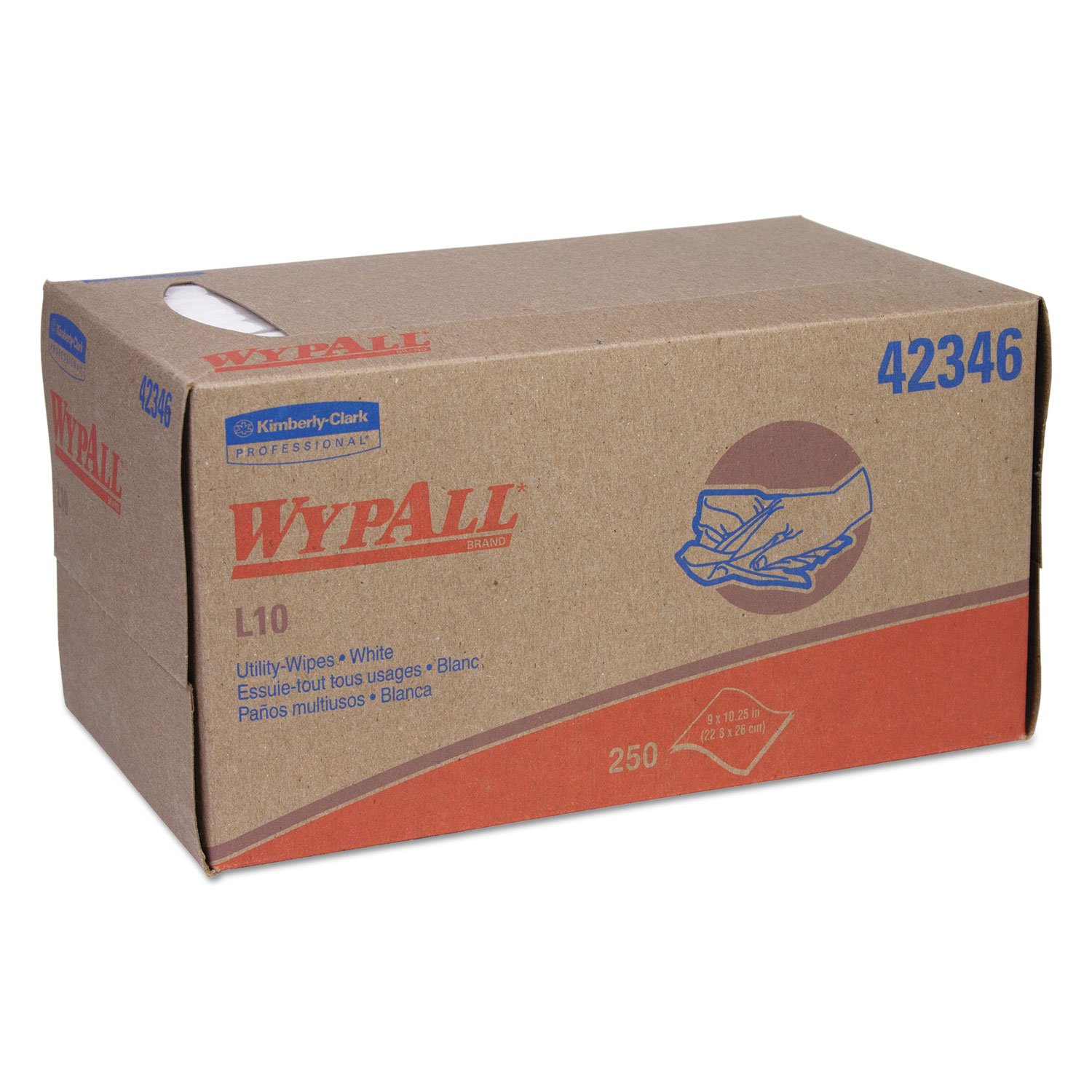 WypAll L10 Lightweight Utility Towels - Industrial Cleaning, Automotive, Workshop & Home Use - Absorbent, Durable & Disposable Shop Towels for All-Purpose Cleaning