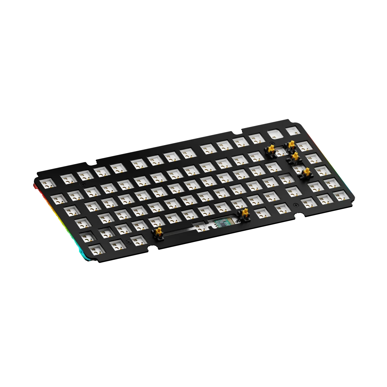 GMMK 3 75% Aluminum Switch Plate - Black ISO Layout for Mechanical Keyboard | Perfect for Gaming, Typing & Custom Builds