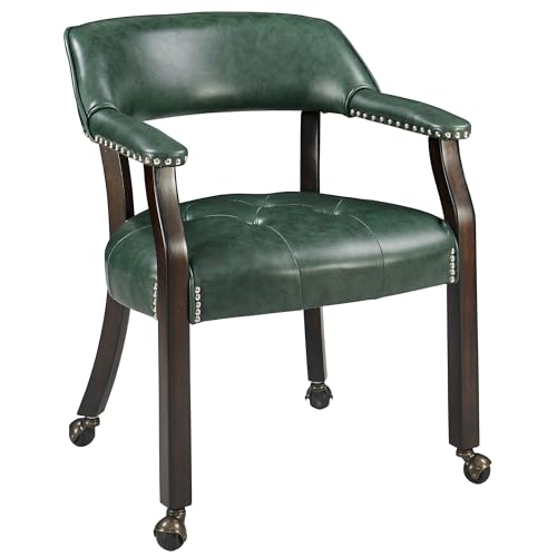 Espresso Legs & Green Pu