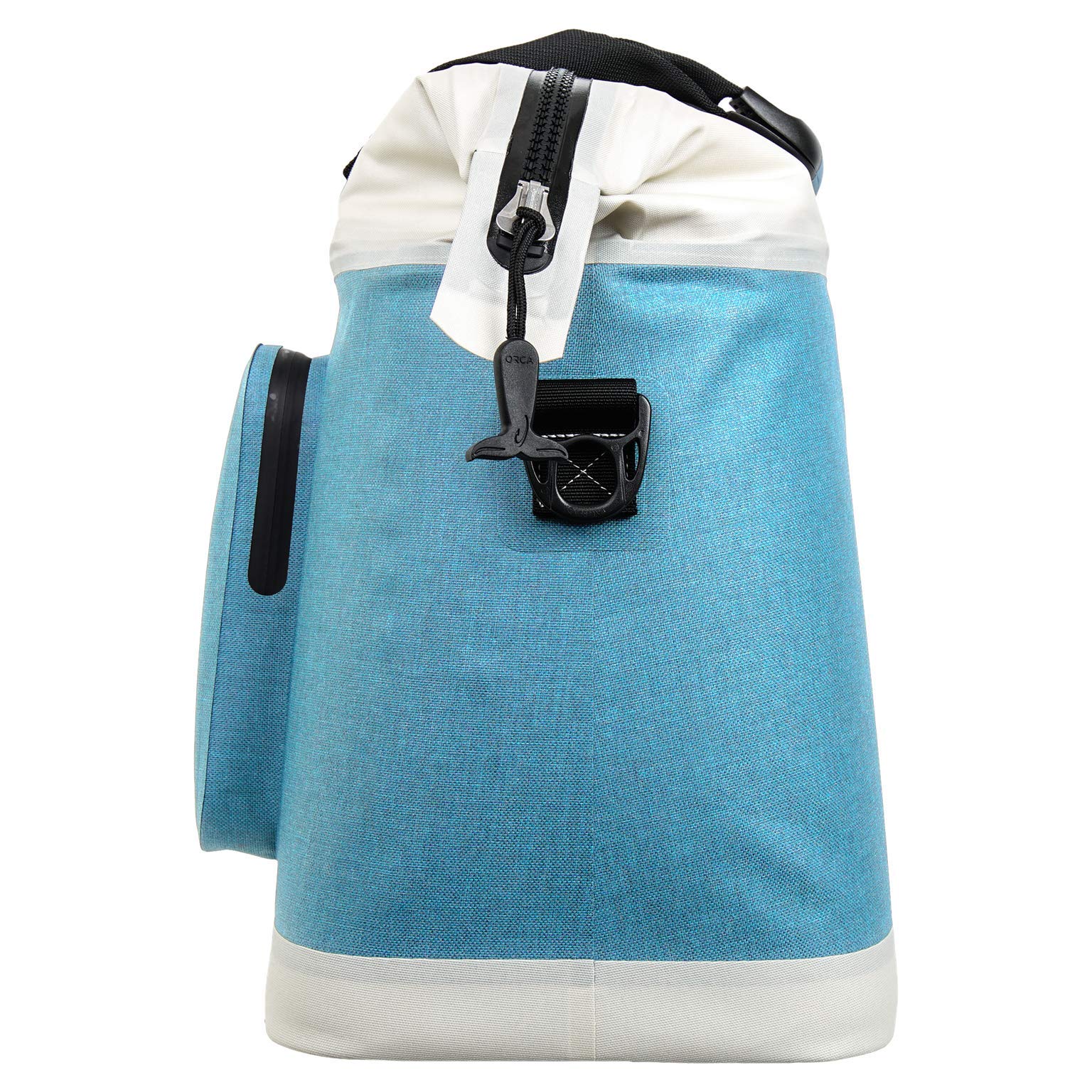 ORCA Walker Soft Side Tote Cooler - Insulated Lunch Bag for Men & Women, Keeps Food & Drinks Cold for 24 Hours - Perfect for Beach, Picnics, Camping, Hiking, Tailgating & Outdoor Adventures (Capri Blue/Grey)