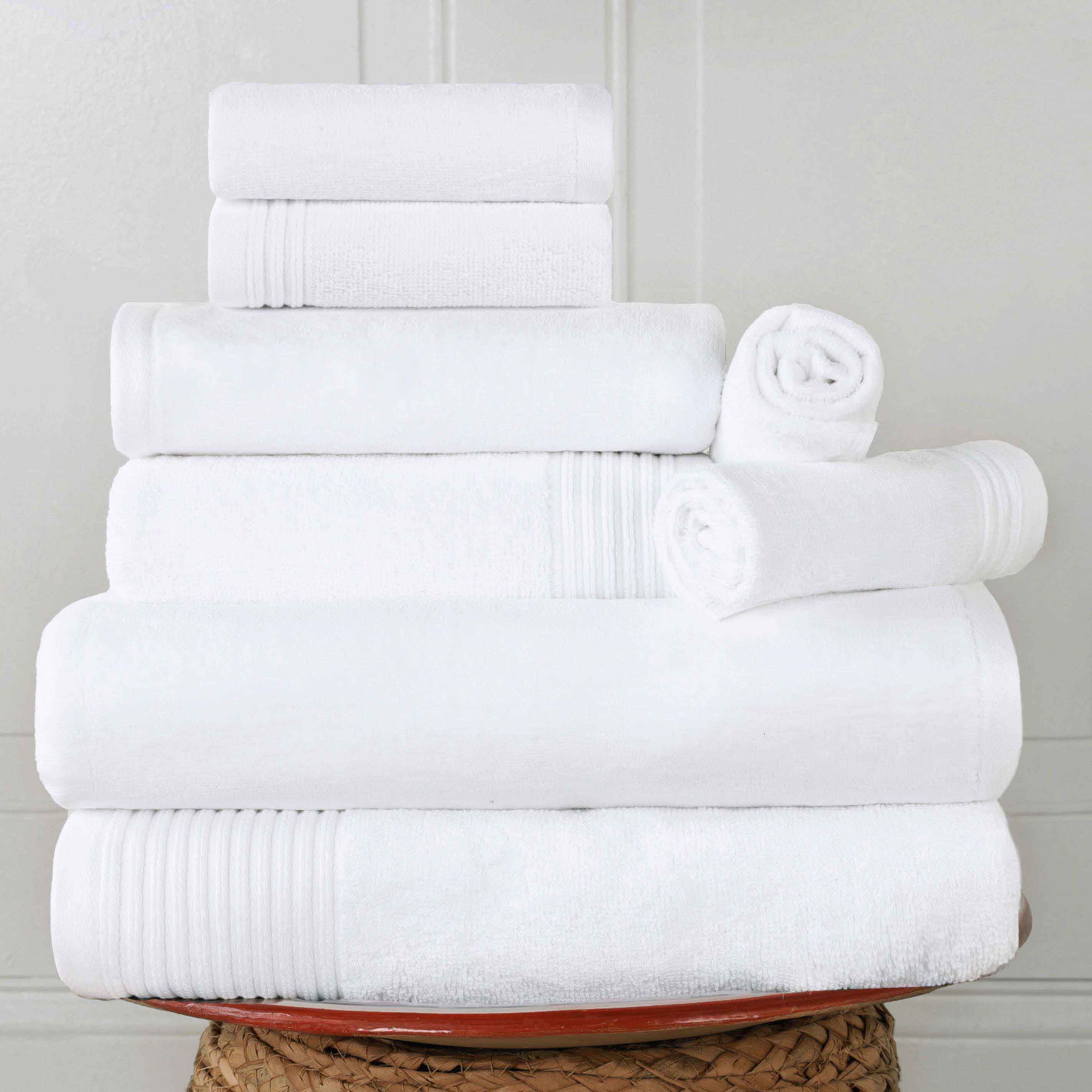 Premium 8-Piece Cotton Quick-Drying Towel Set - Solid & Marble Patterns for Bath, Beach, Gym, and Spa | Ultra Absorbent & Soft Bath Towels for Home & Travel