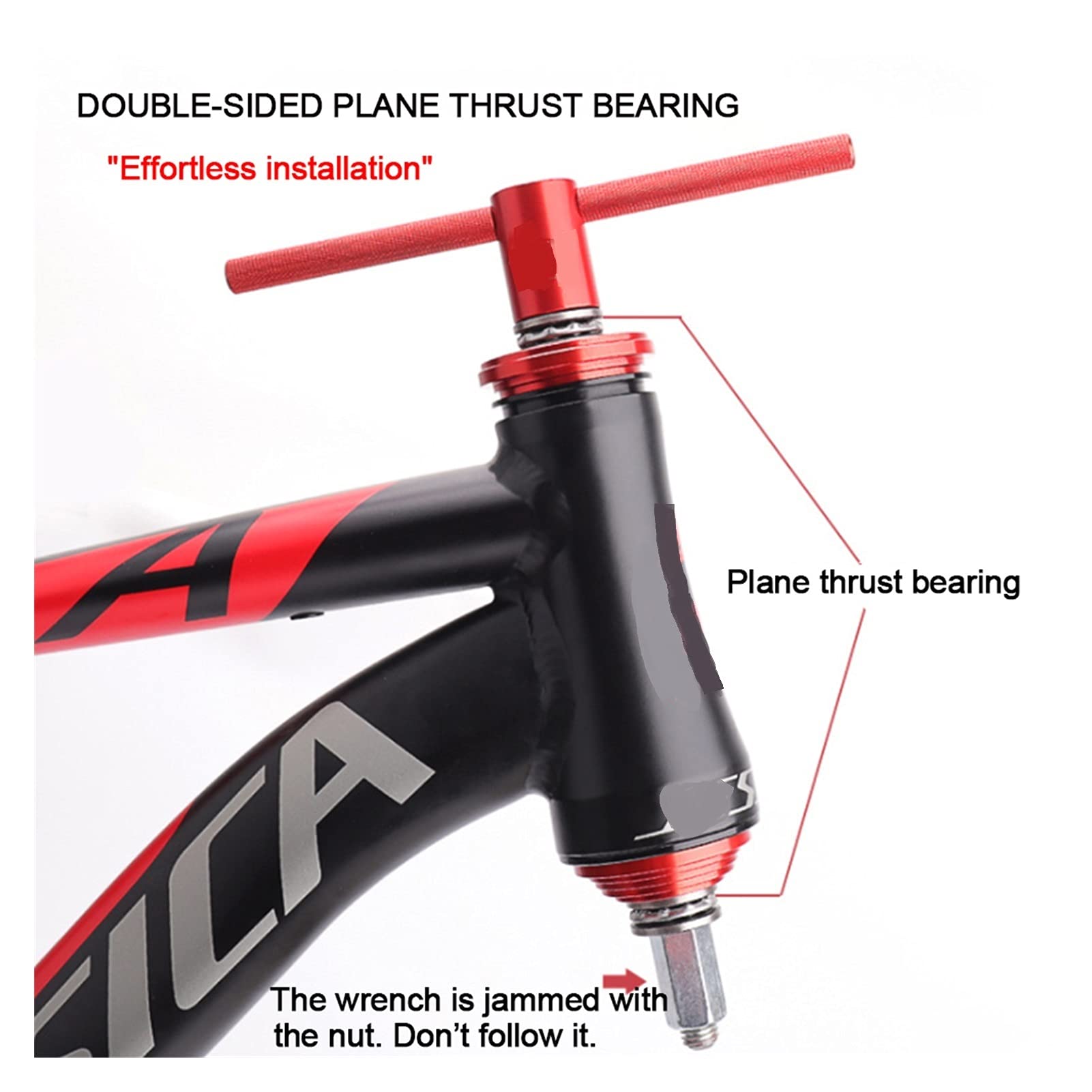 **Bicycle Headset and Bottom Bracket Bearing Press Tool - Professional Bike Repair Kit for Road & Mountain Bikes - Perfect for DIY Maintenance and Workshop Use**