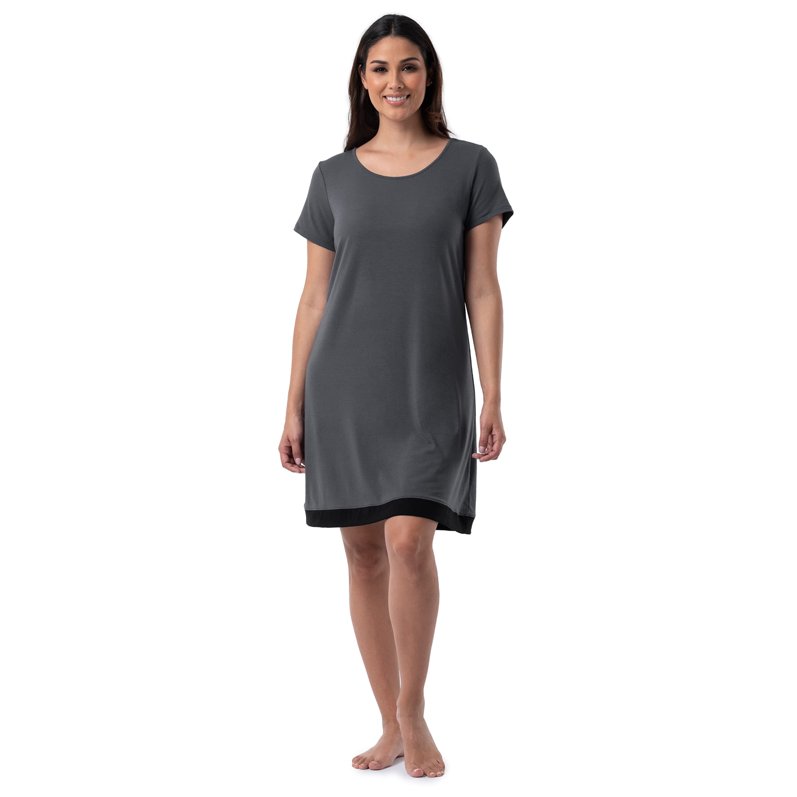 Fruit of the Loom Women's Super Soft Breathable Sleep Shirt - Comfortable Nightwear for Relaxing at Home & Lounge Wear