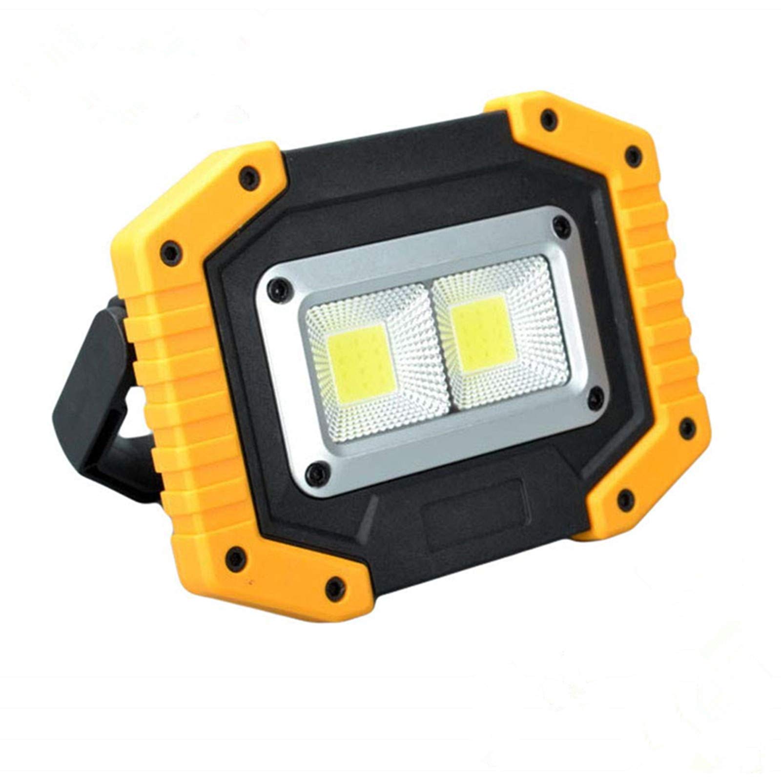 30W Rechargeable LED Flood Light - Waterproof Outdoor Work Light with USB Charging for Camping, Fishing, Security & Emergency Use - Bright Portable Lighting for Backyard, Garage, Construction Sites