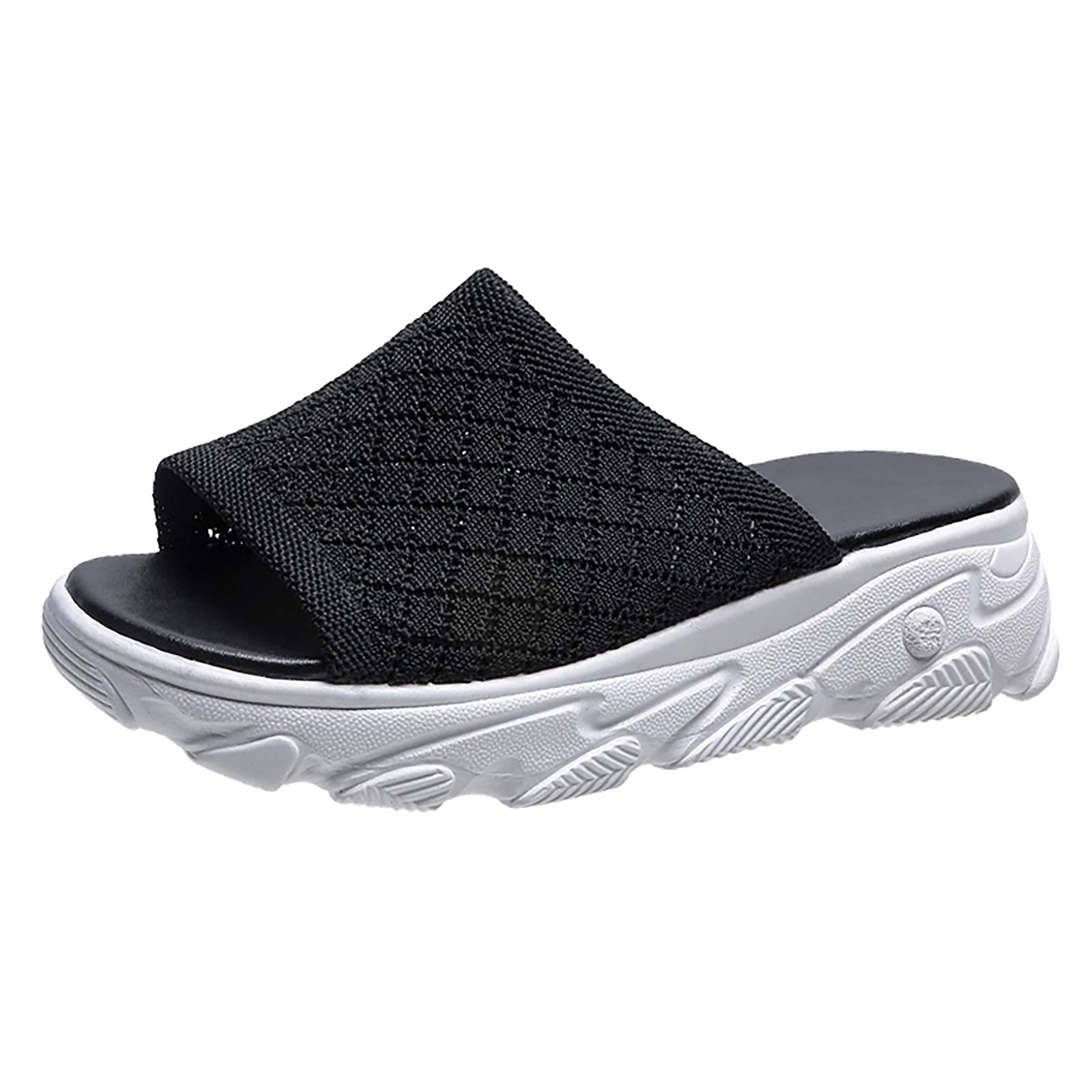 FitFlops Women's Size 8 Platform Slippers - Comfortable Hollow Design House Shoes for Women | Perfect for Indoor Lounging, Relaxing at Home & Quick Errands