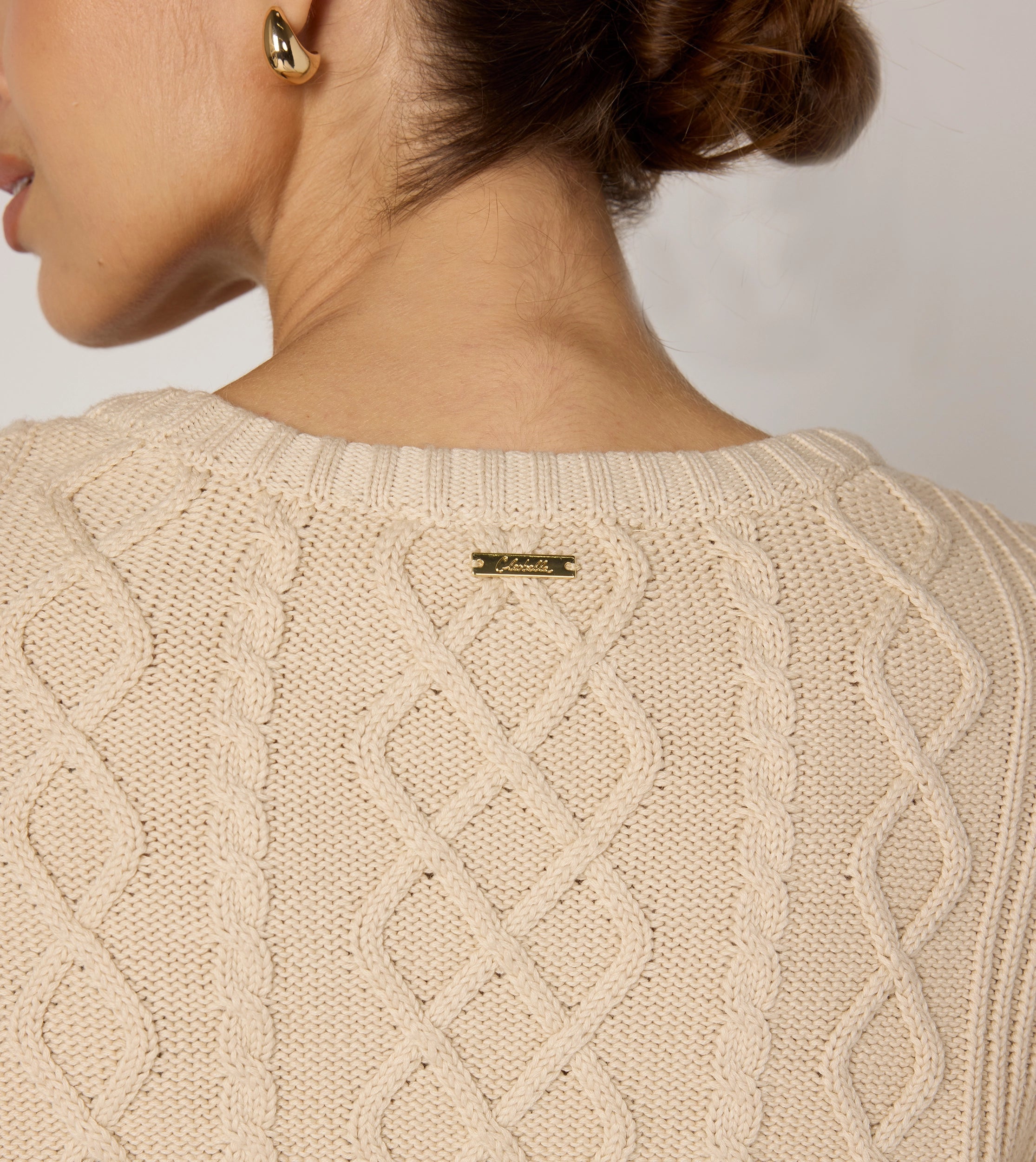 Dixie Sweater Women's Casual Knit Pullover - Soft & Comfortable Sand Color Top for Fall & Winter | Perfect for Office, Date Night and Weekend Outfits