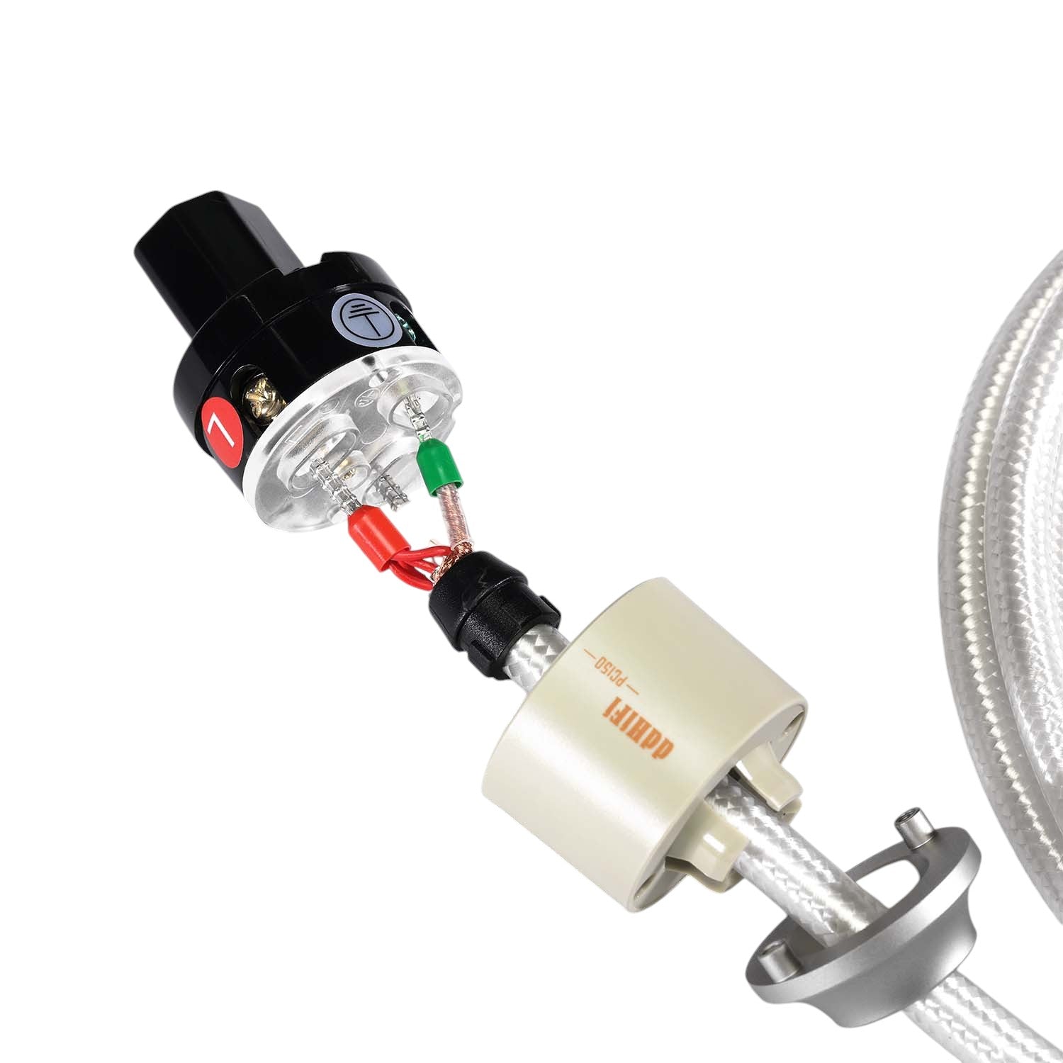 Premium DD ddHiFi PC150 HiFi Power Cable for Audiophile Systems - High-End Audio Equipment Power Cord (US Plug) - Perfect for Home Theater, Studio Recording & HiFi Music Systems