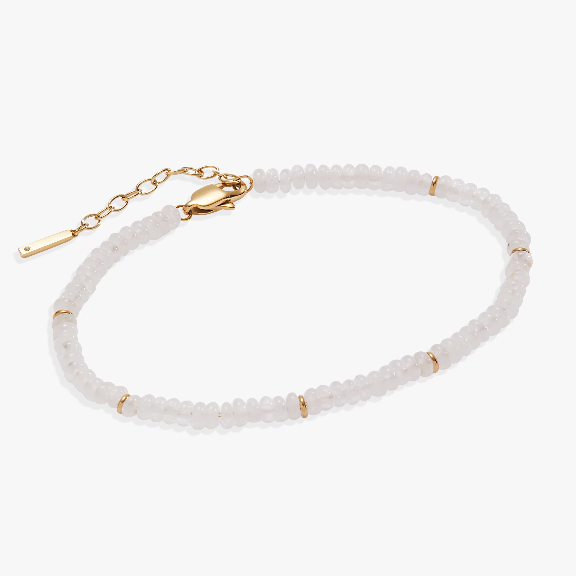 Natural Clear Quartz Beaded Anklet - Healing Crystal Ankle Bracelet for Women, Yoga, Meditation & Positive Energy - Boho Chic Jewelry for Spiritual Wellness