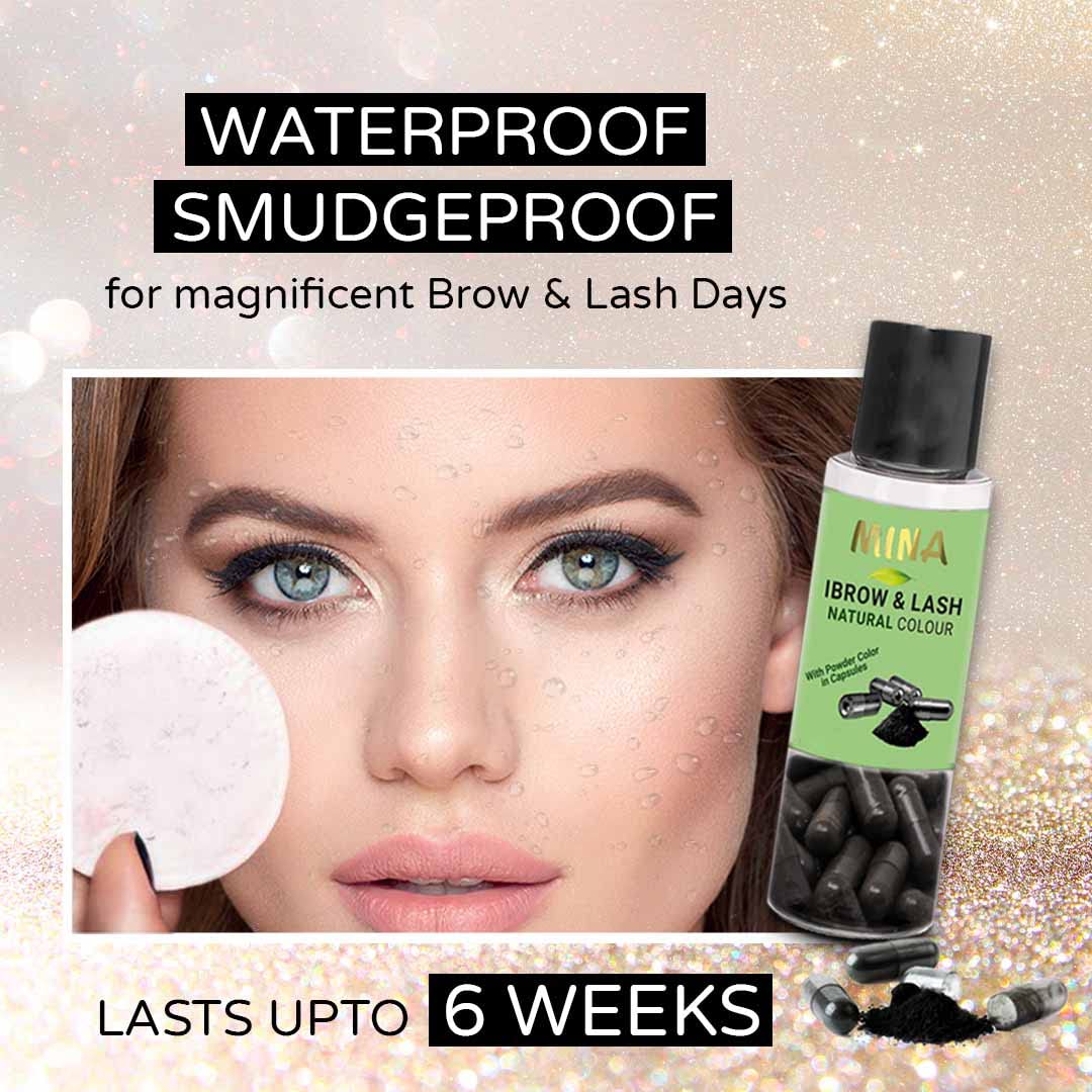 **Minaibrow & Lash Tint Kit - Black | Natural Eyebrow & Eyelash Tinting Powder in Capsule | Waterproof, Smudge-Proof, Ammonia-Free & Lead-Free | DIY Eyebrow & Eyelash Coloring for Home Use**    *(Perfect for salon-quality brow and lash tinting at home, enhancing natural beauty with long-lasting results.)*