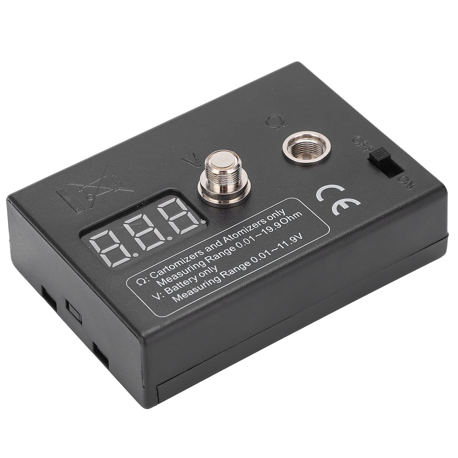 Digital Ohm Meter Tester - 0.01-20Ω Resistance Measurement Tool for Coils, Wires & Atomizers | DIY Electronics Repair, Vaping Mod Testing (3V Power)