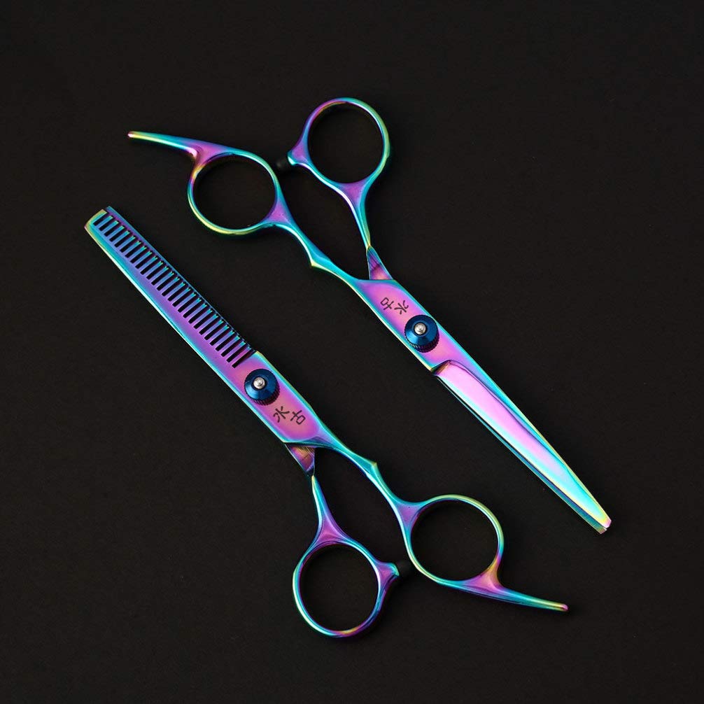 Professional Hair Cutting Scissors Kit - Barber Shears, Flat Scissors & Hair Clippers for Salon & Home Use | Complete Hairdressing Equipment Set for Stylists & DIY Haircuts