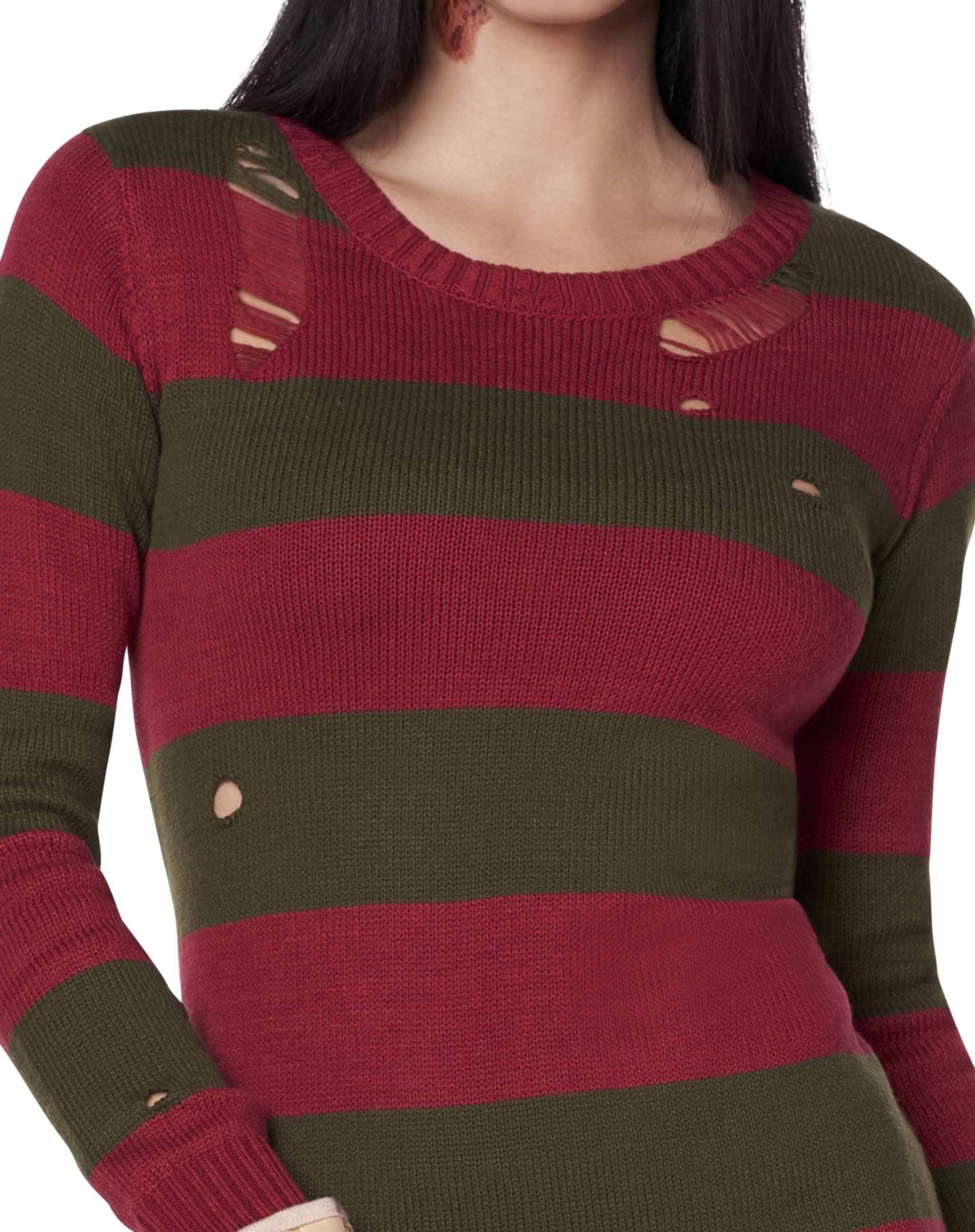 Freddy Krueger Sweater Dress Costume - Officially Licensed for Halloween Parties