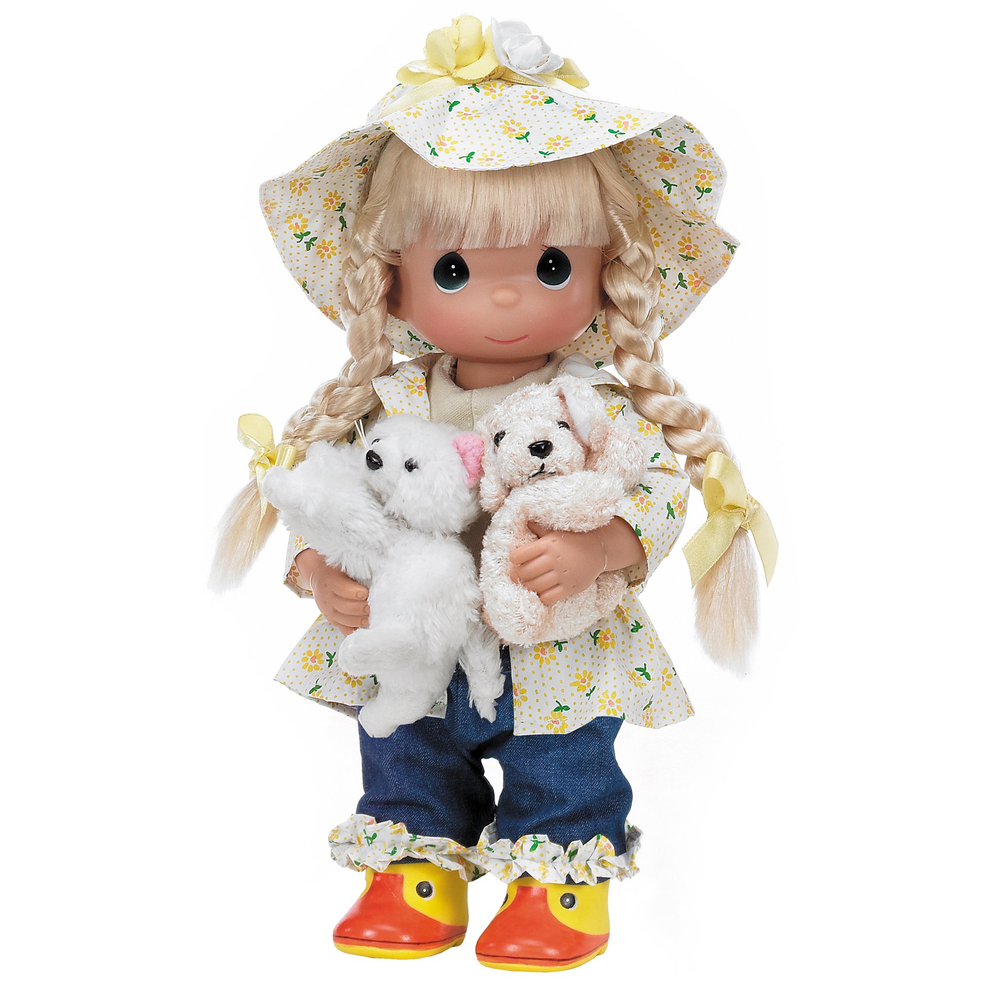 Precious Moments 'Raining Cats and Dogs' 12-inch Collectible Doll by Linda Rick - Perfect for Home Decor, Gift Giving & Doll Collectors