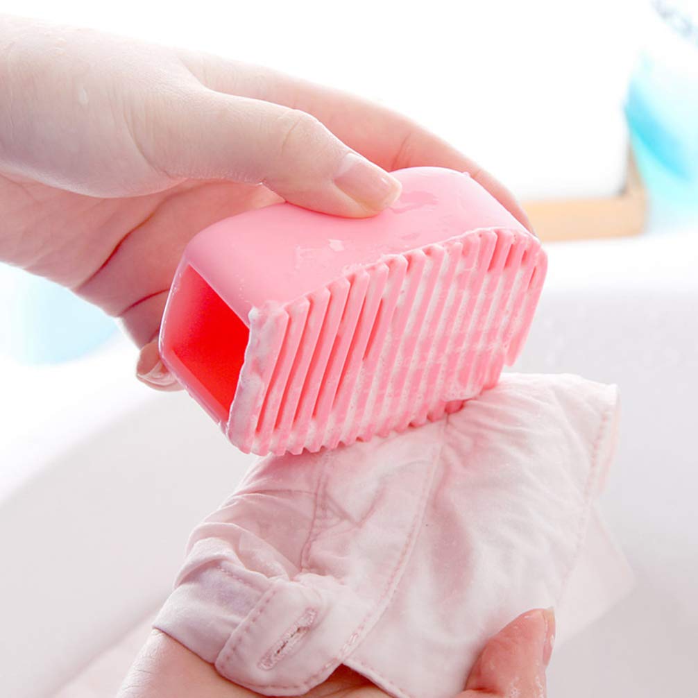 Hemoton Shoe Cleaner & Laundry Scrub Board - Silicone Washing Brush for Shoes, Clothes & Tiles | Multi-Purpose Cleaning Tool for Home, Gym & Travel Accessories