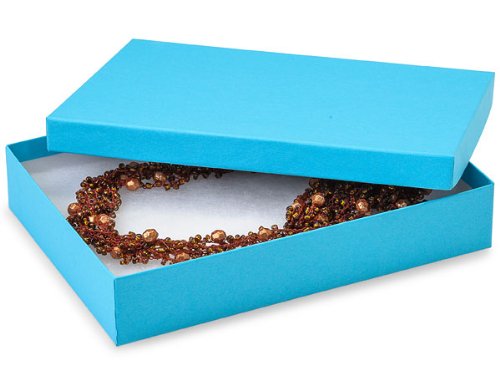 Eco-Friendly Blue Jazz Jewelry Boxes (7x5x1.25