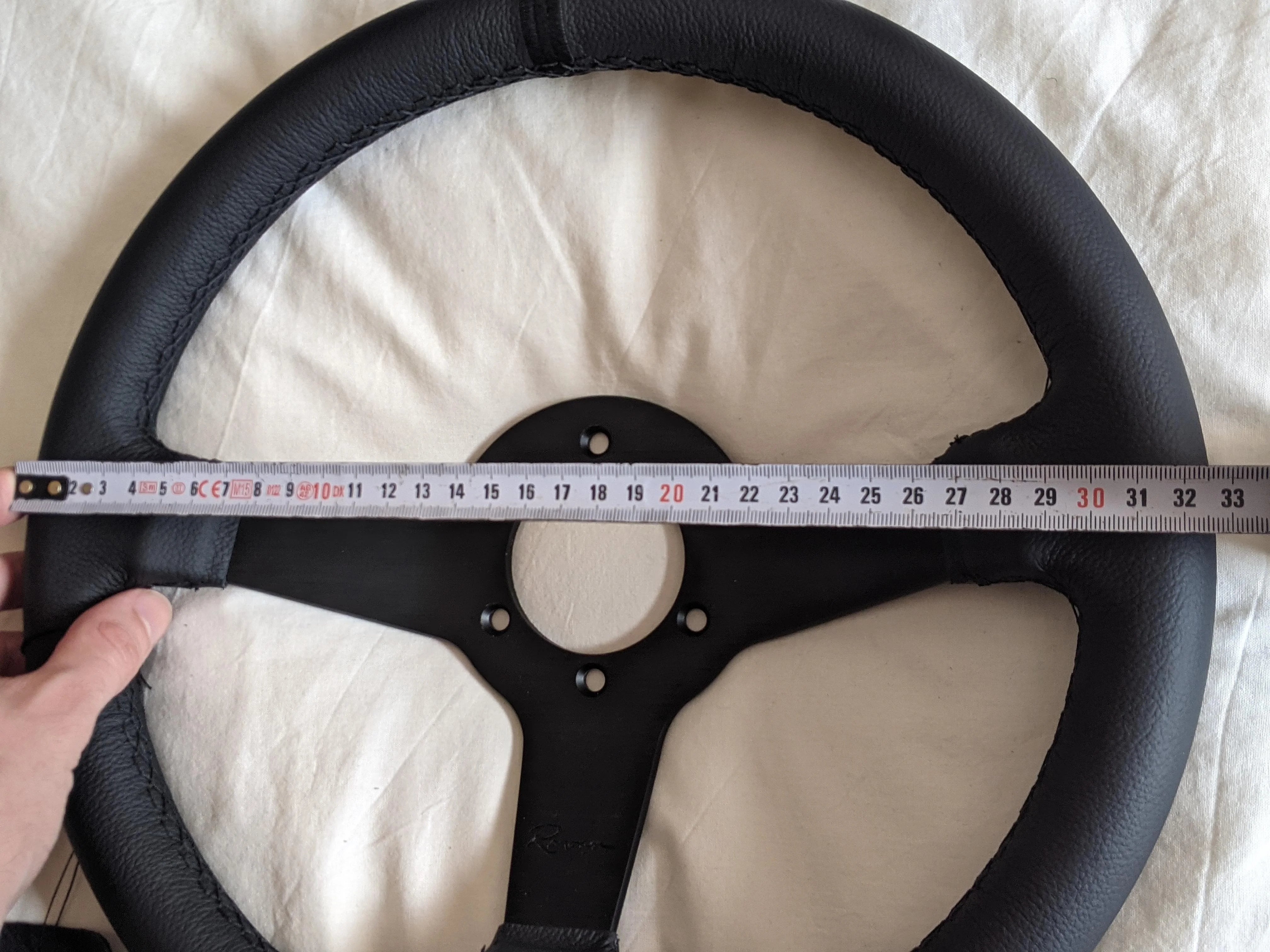 2004-2008 Ford F-150 King Ranch Genuine Leather Steering Wheel Cover with Lacing Thread & Flat Head Needle - Upgrade Your Truck Interior for Comfort & Style