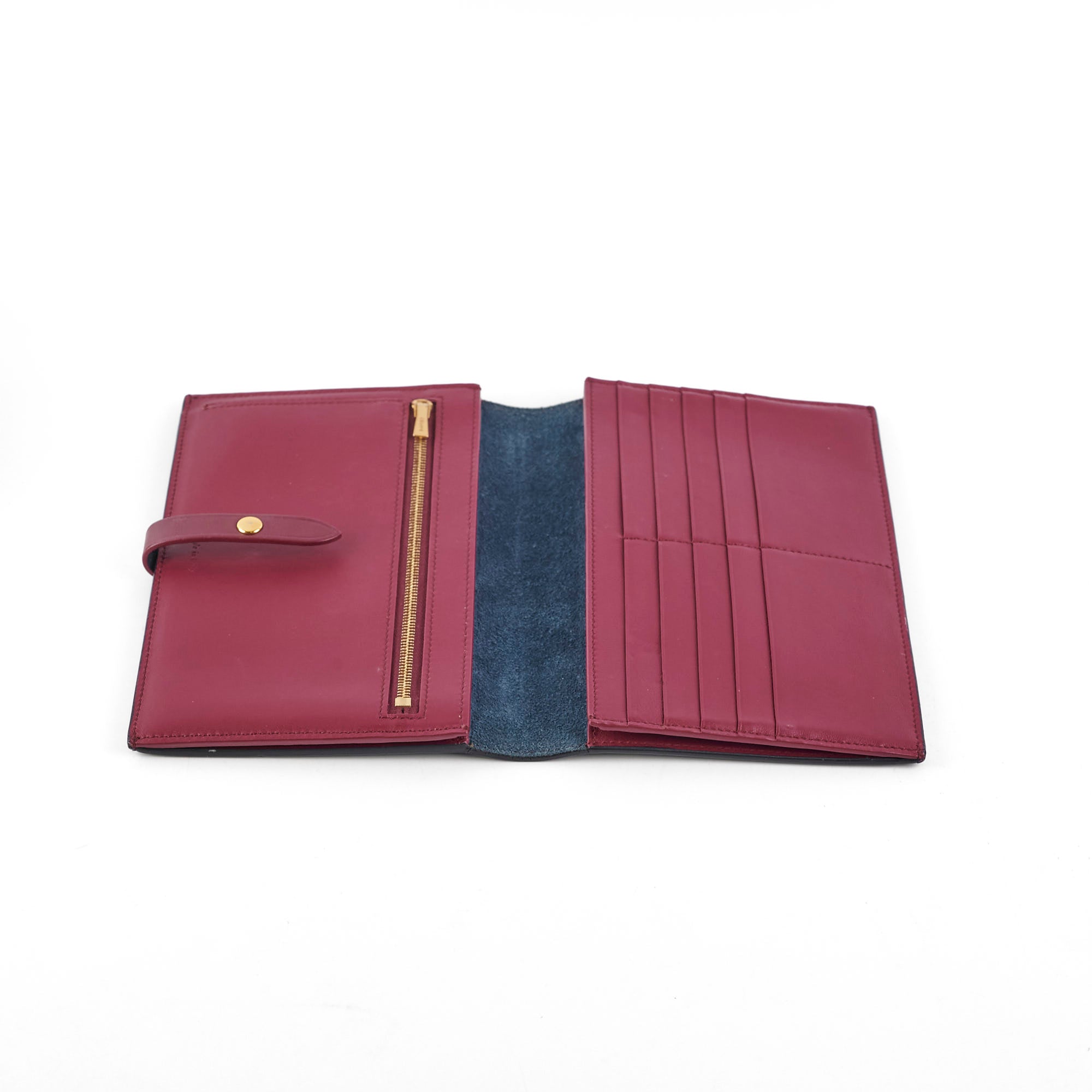 Celine Large Bicolor Strap Wallet - Genuine Leather Luxury Wristlet for Women | Perfect for Everyday Use, Travel & Special Occasions