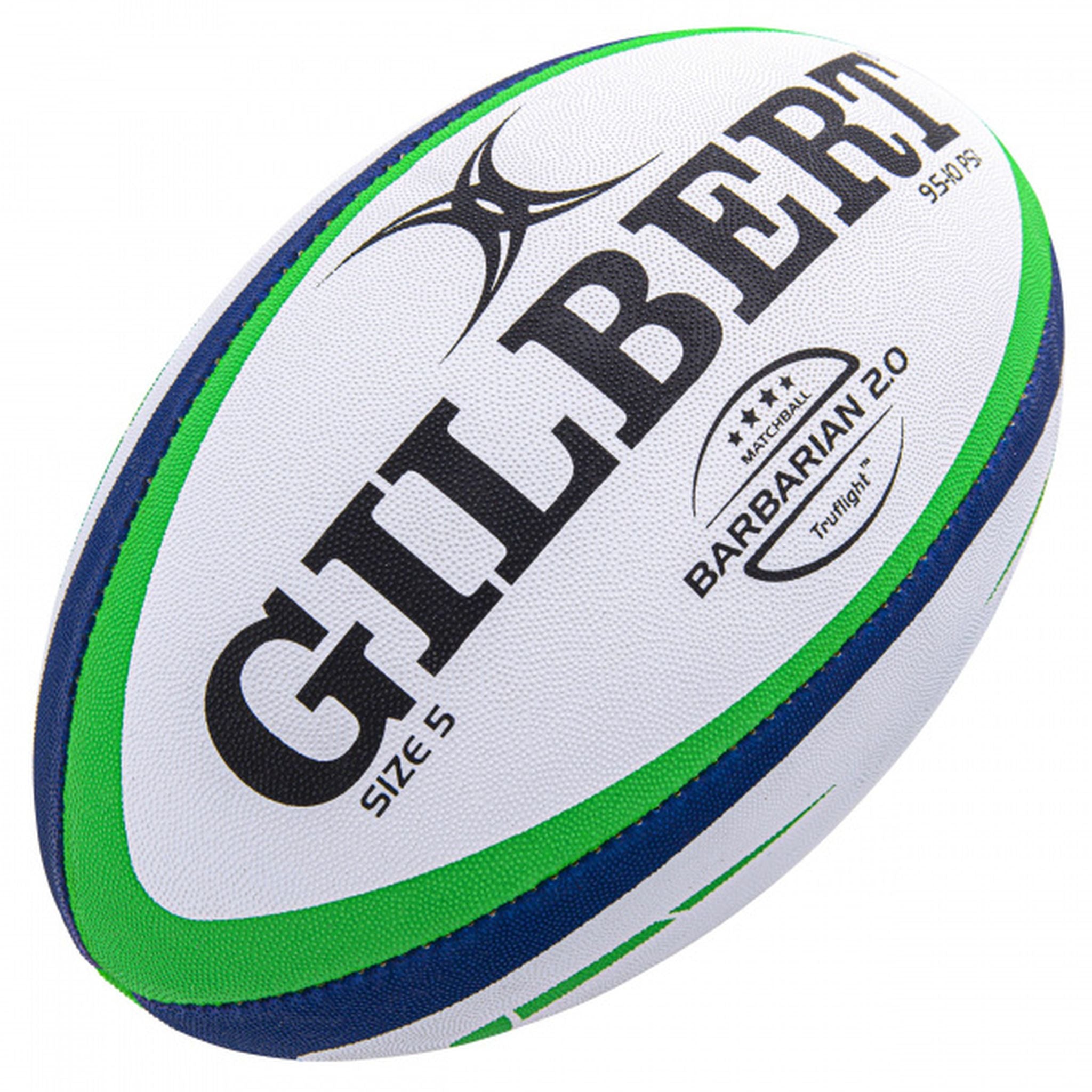 Gilbert Barbarian 2.0 Rugby Match Ball - Official Size 5 Game Ball for Competitive Play | Perfect for Rugby Training, Tournaments & Club Matches
