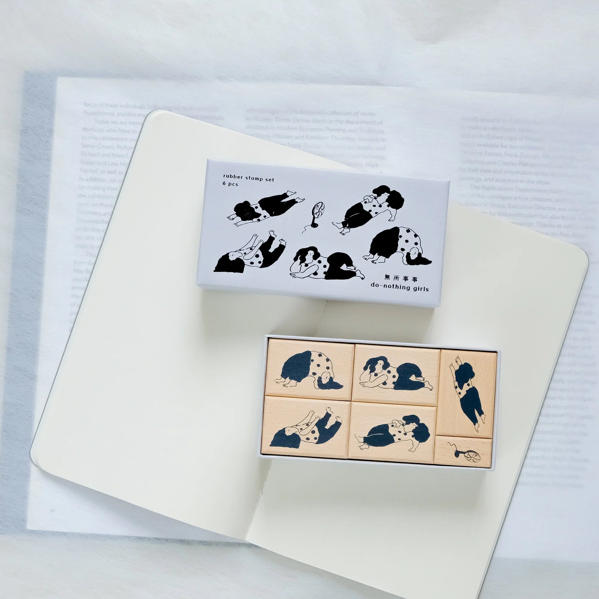 Dodolulu Stamp Set - Cute Do Nothing Girls Stamps for Journaling, Scrapbooking & DIY Crafts | Perfect for Planners, Cards & Art Projects